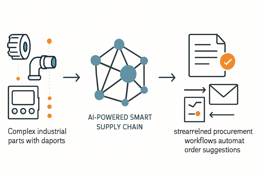 Wie KI-gesteuerte Smart Supply Chain Hubs die Beschaffung nicht-standardisierter Industriezulieferteile transformieren